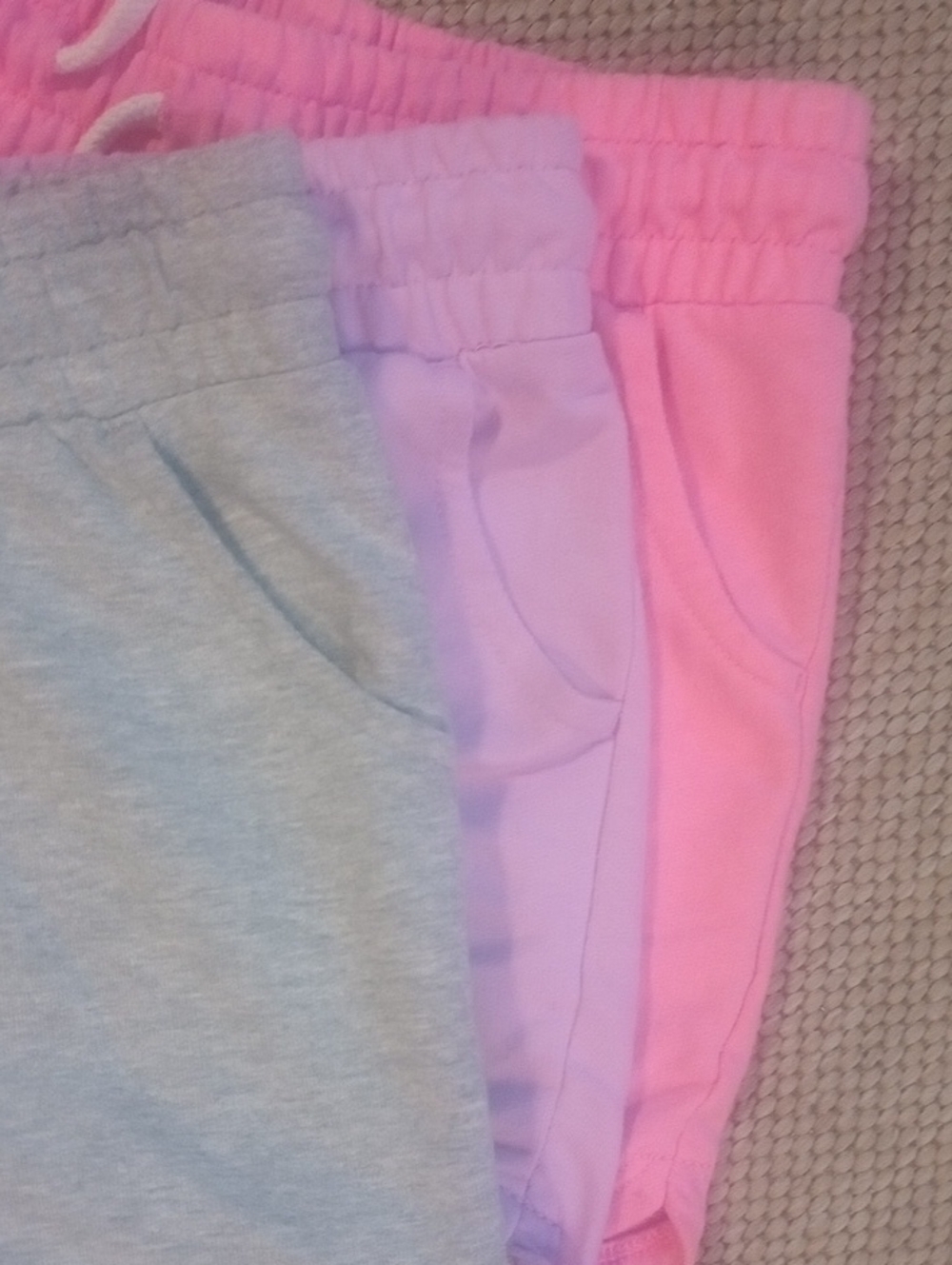 Price🔽 Cat & Jack Pink, Lavender and Light Gray Girls' Casual Shorts - Picture 2 of 10